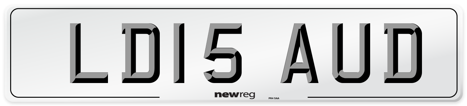 LD15 AUD Number Plate from New Reg